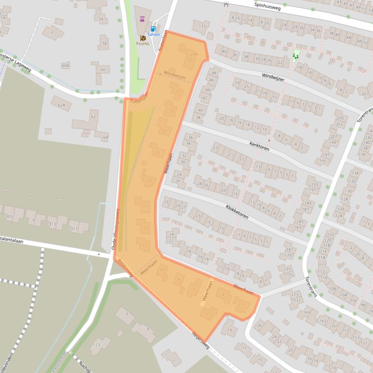 Kaart van postcodegebied 4336KT.