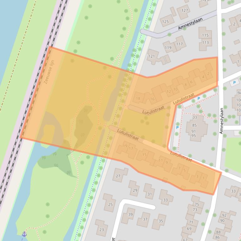 Kaart van postcodegebied 4336LH.