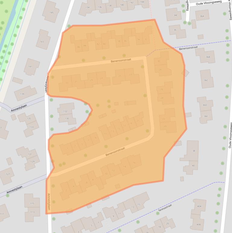 Kaart van postcodegebied 4336LK.