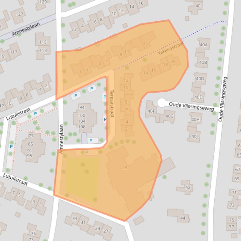 Kaart van postcodegebied 4336LM.