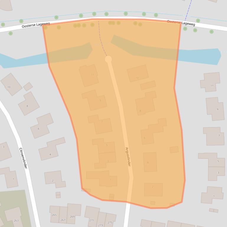 Kaart van postcodegebied 4336LR.