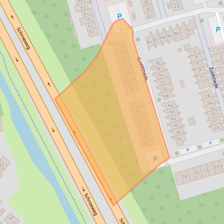 Kaart van postcodegebied 4337AC.