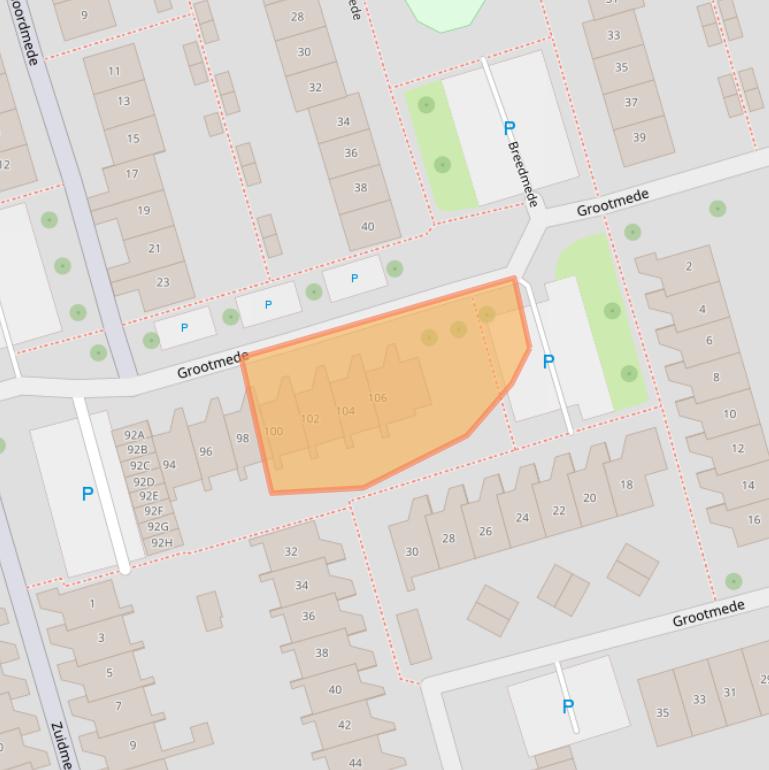 Kaart van postcodegebied 4337AG.