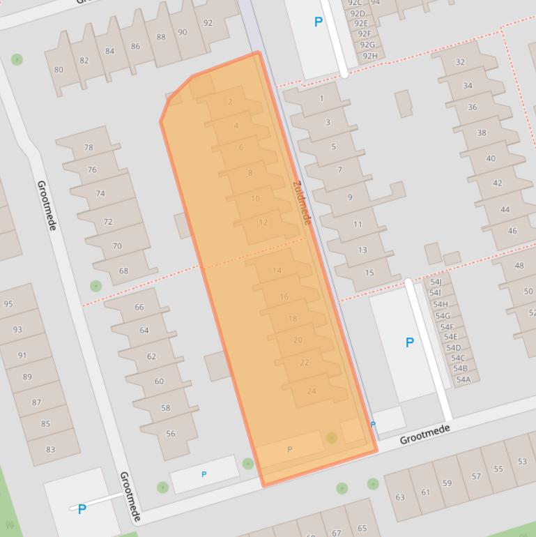 Kaart van postcodegebied 4337AH.