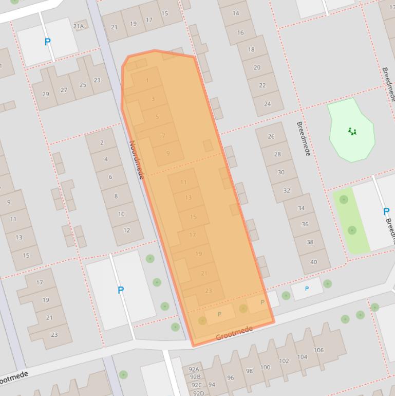 Kaart van postcodegebied 4337AR.