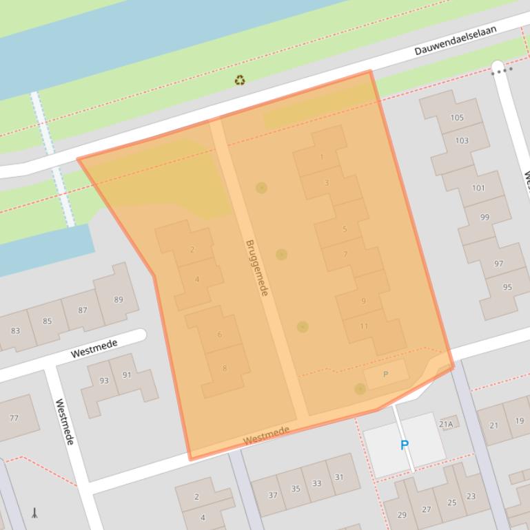 Kaart van postcodegebied 4337AX.