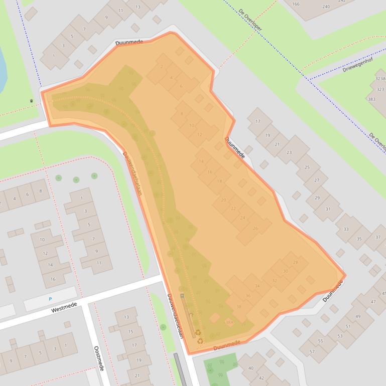 Kaart van postcodegebied 4337BA.