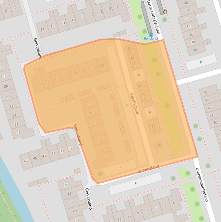 Kaart van postcodegebied 4337CA.
