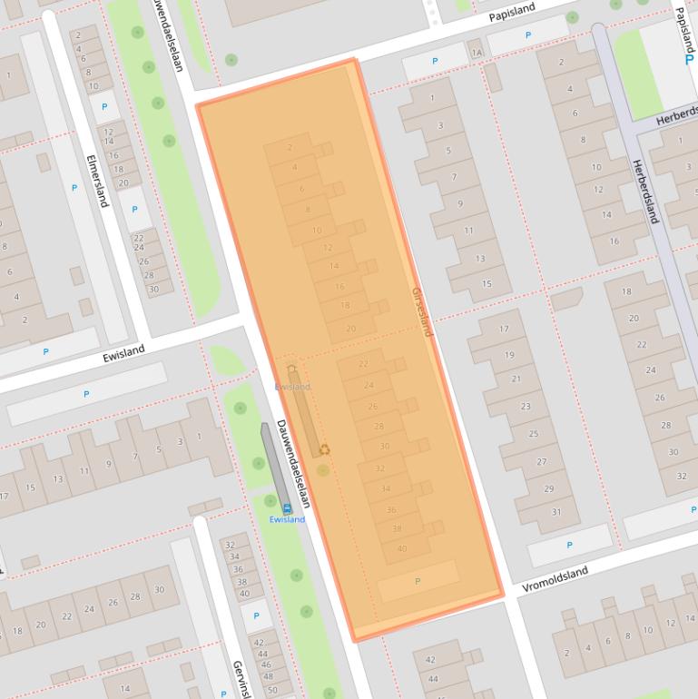 Kaart van postcodegebied 4337CH.