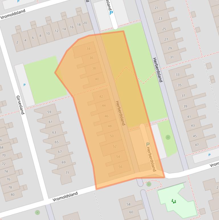 Kaart van postcodegebied 4337CN.