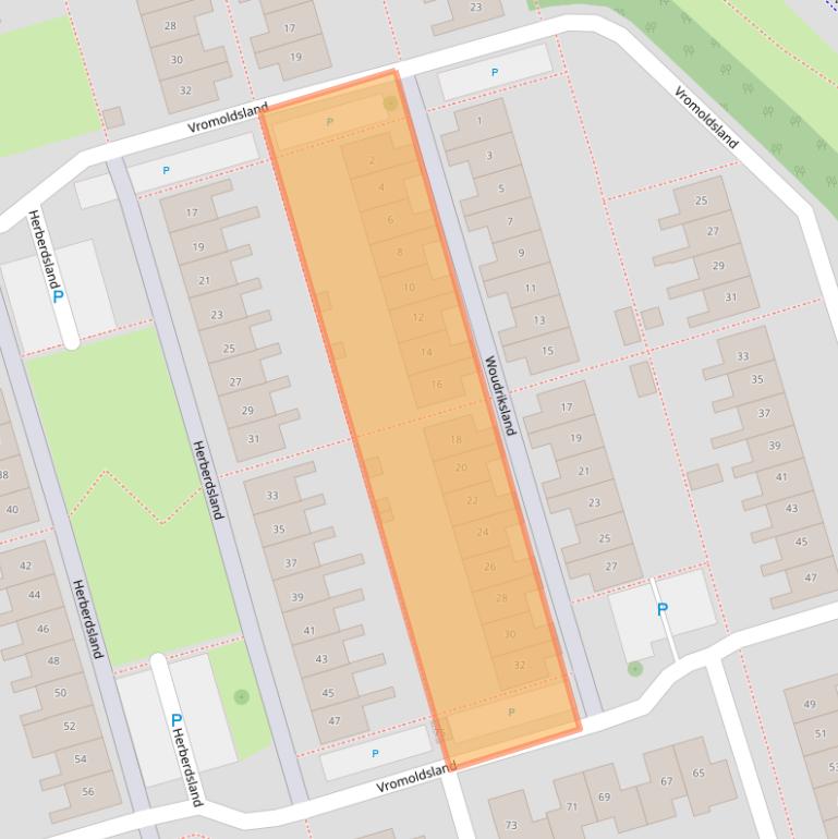 Kaart van postcodegebied 4337CS.