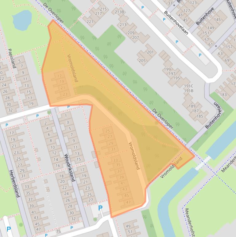 Kaart van postcodegebied 4337CT.