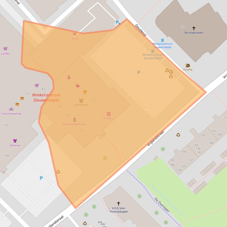 Kaart van postcodegebied 4337EC.