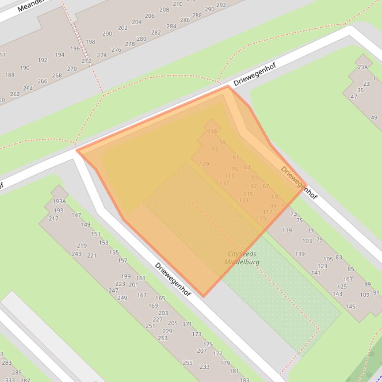 Kaart van postcodegebied 4337GC.