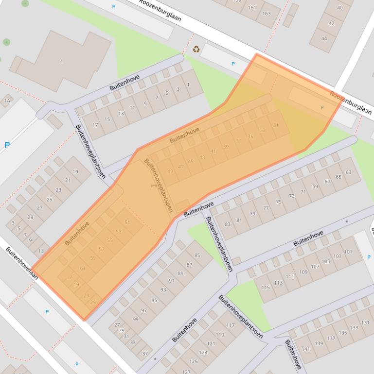 Kaart van postcodegebied 4337HB.