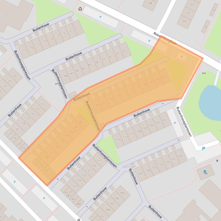 Kaart van postcodegebied 4337HC.