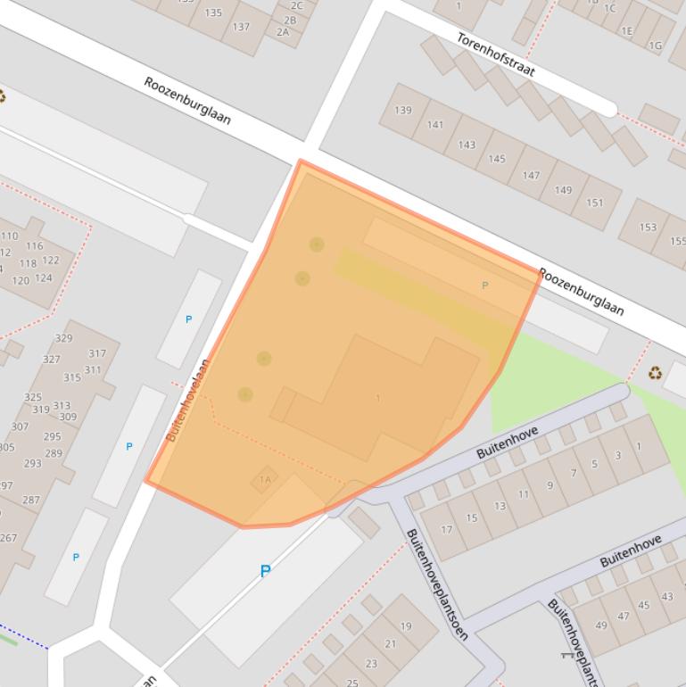 Kaart van postcodegebied 4337HJ.