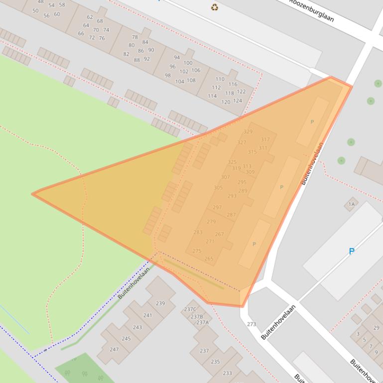 Kaart van postcodegebied 4337HK.