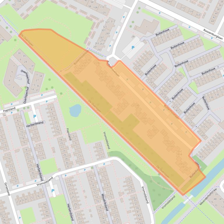 Kaart van postcodegebied 4337HL.