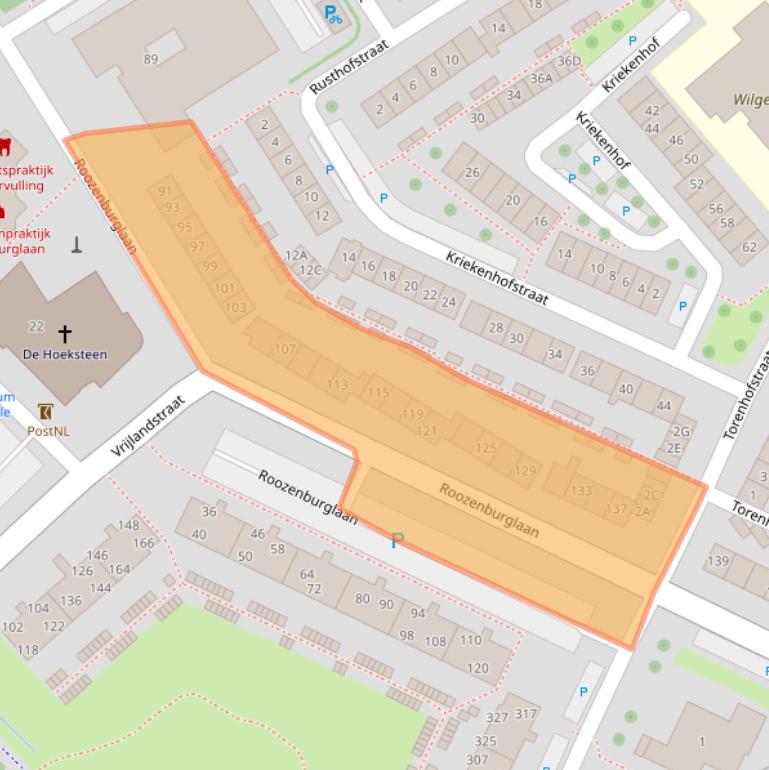 Kaart van postcodegebied 4337JC.