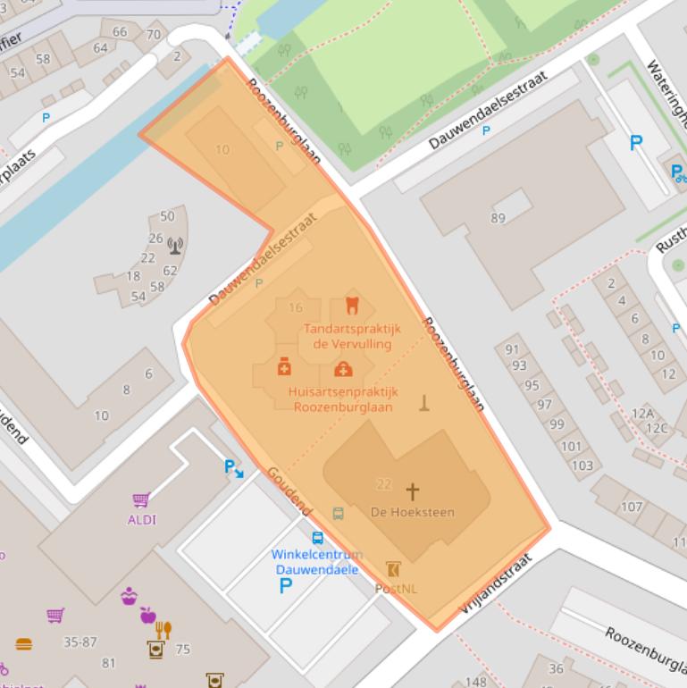 Kaart van postcodegebied 4337JH.