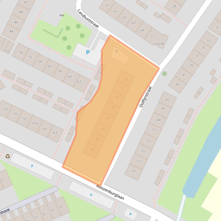 Kaart van postcodegebied 4337JT.