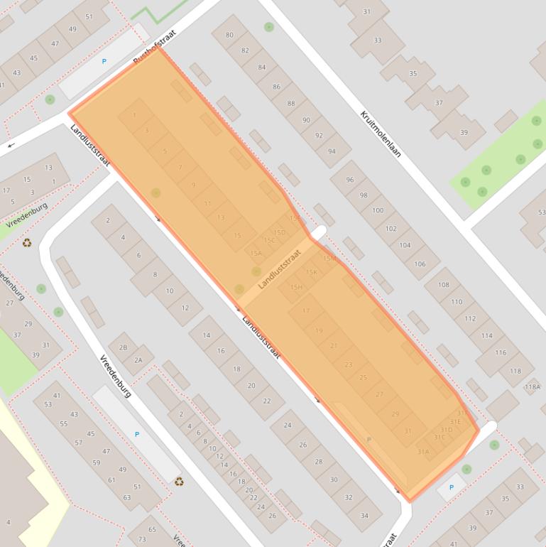 Kaart van postcodegebied 4337KA.