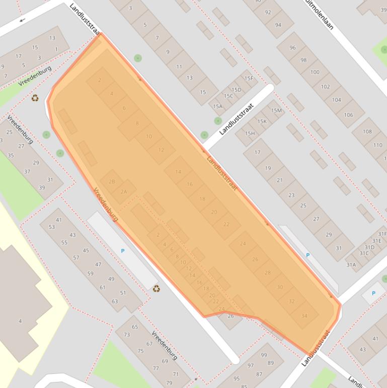 Kaart van postcodegebied 4337KC.