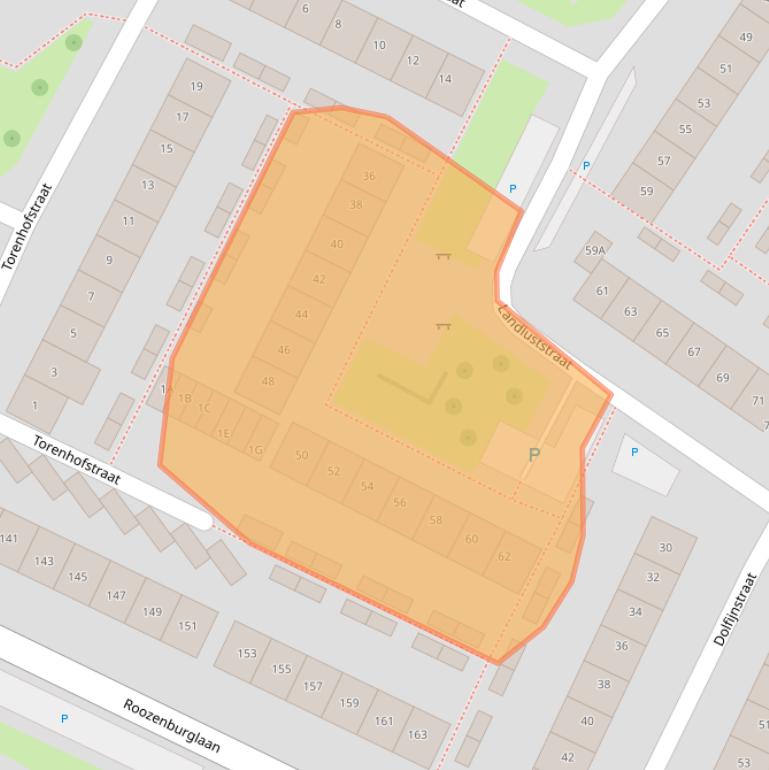 Kaart van postcodegebied 4337KD.