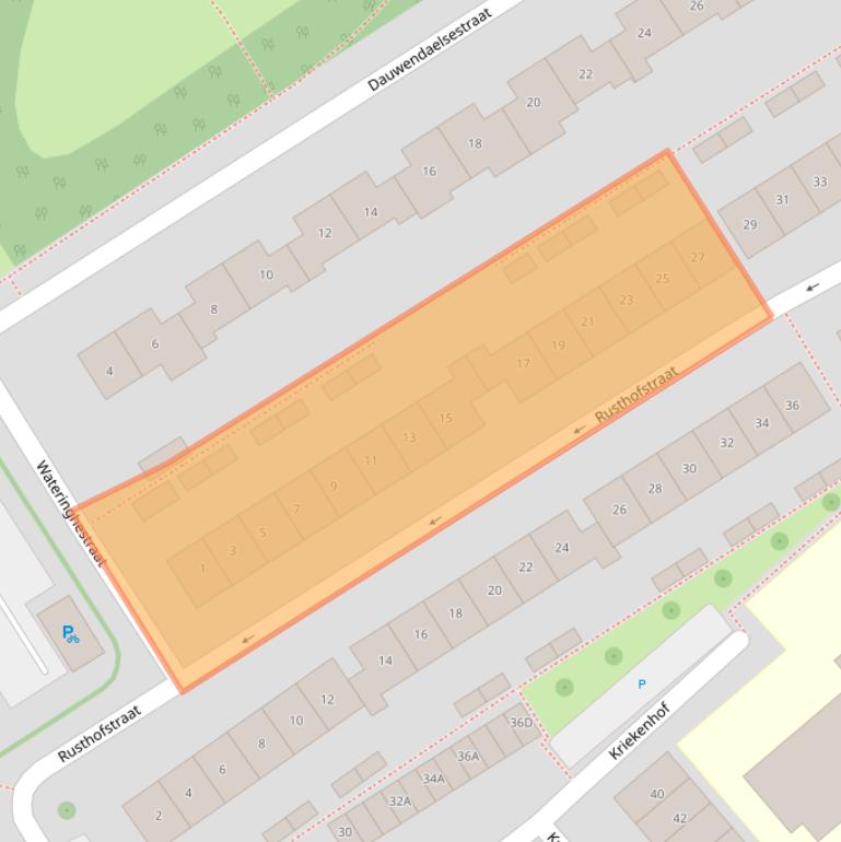 Kaart van postcodegebied 4337KK.