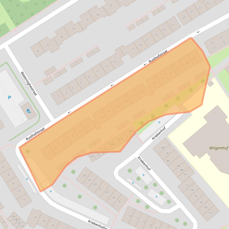 Kaart van postcodegebied 4337KM.