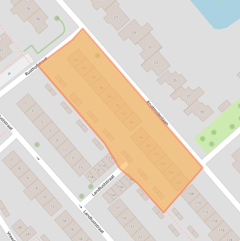 Kaart van postcodegebied 4337KT.