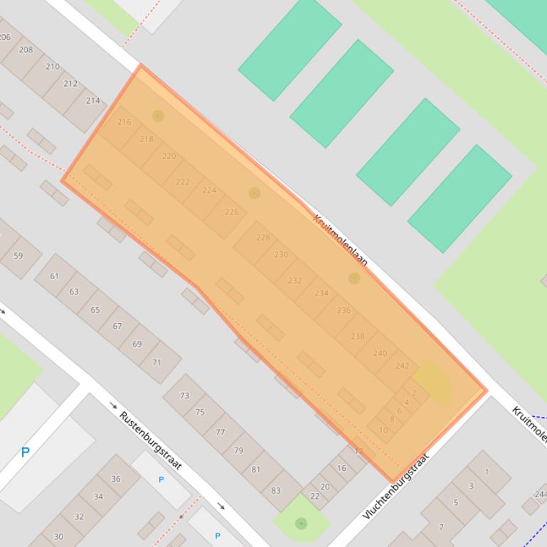 Kaart van postcodegebied 4337KZ.