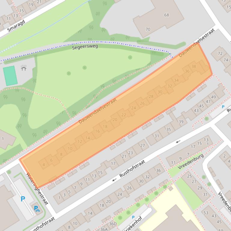 Kaart van postcodegebied 4337LB.