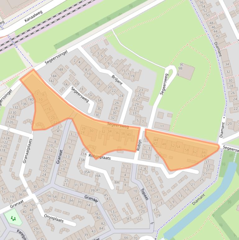 Kaart van postcodegebied 4337LD.