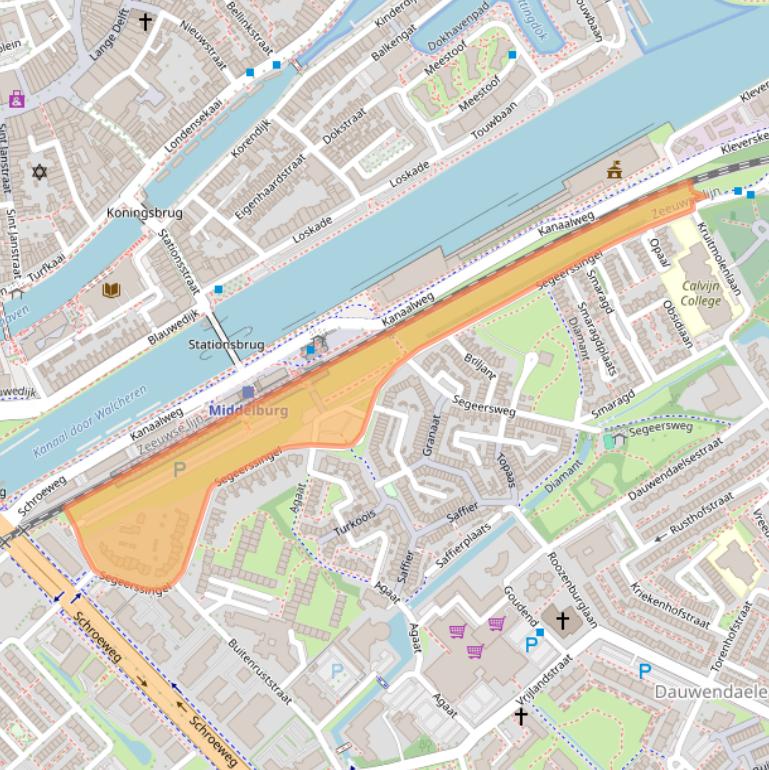 Kaart van postcodegebied 4337LE.