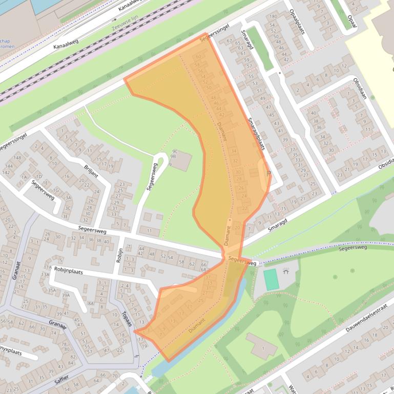 Kaart van postcodegebied 4337MD.