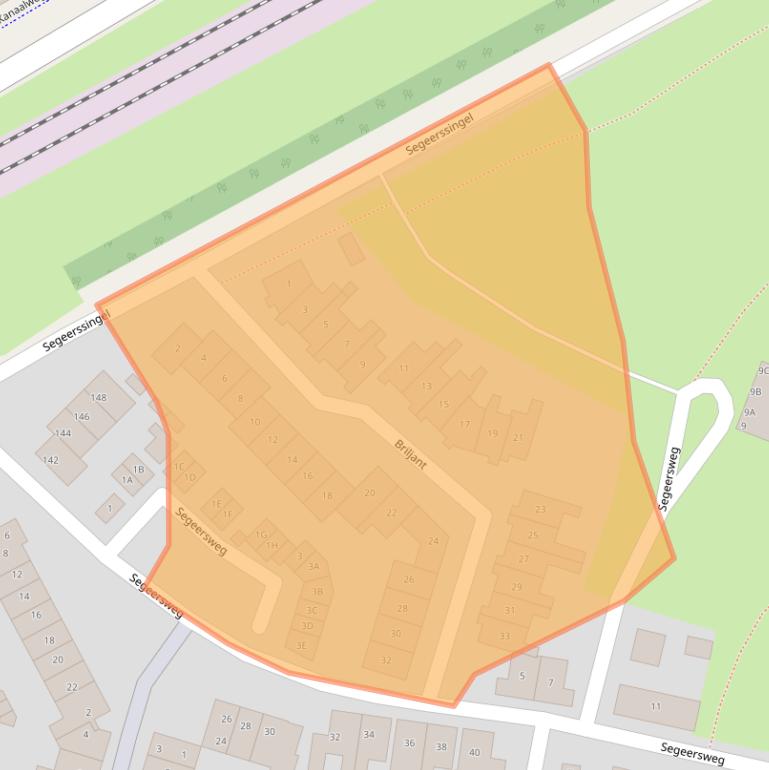 Kaart van postcodegebied 4337ME.