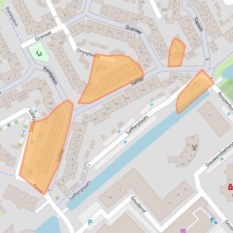 Kaart van postcodegebied 4337MR.