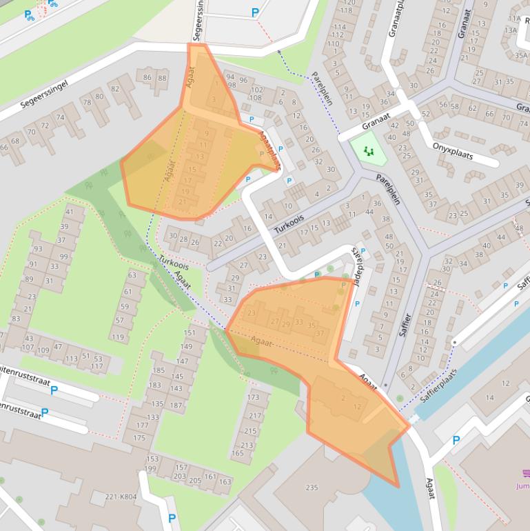 Kaart van postcodegebied 4337MX.