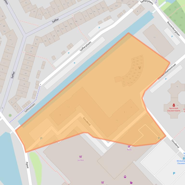 Kaart van postcodegebied 4337NA.