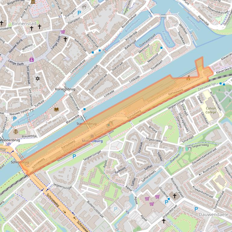 Kaart van postcodegebied 4337PA.