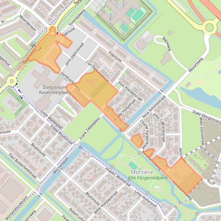 Kaart van postcodegebied 4337PC.
