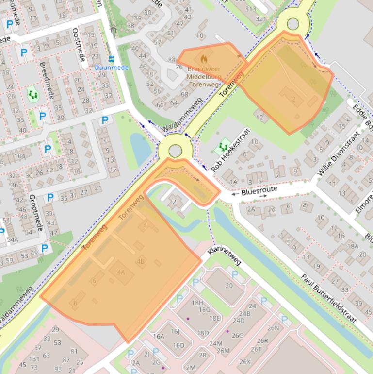 Kaart van postcodegebied 4337PD.