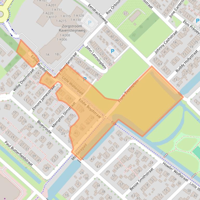 Kaart van postcodegebied 4337PL.