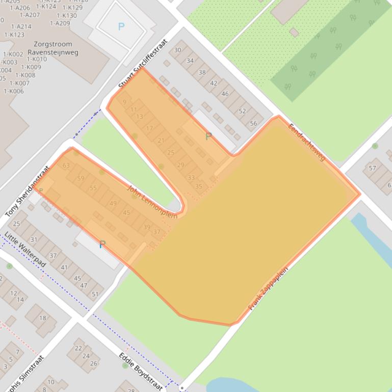 Kaart van postcodegebied 4337PP.