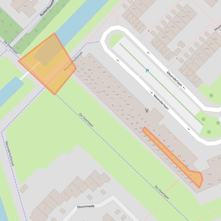 Kaart van postcodegebied 4337TE.