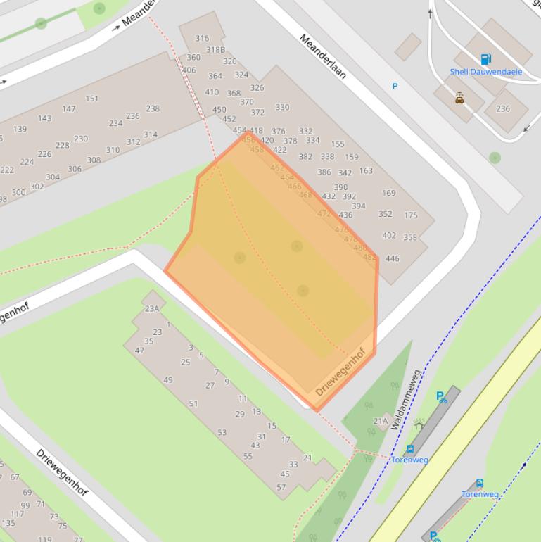 Kaart van postcodegebied 4337TX.