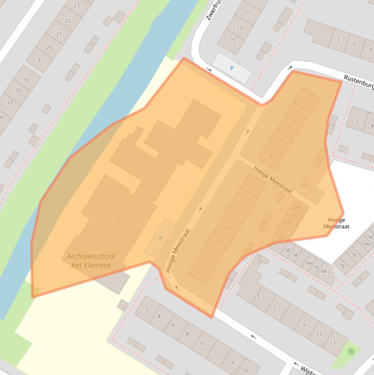 Kaart van postcodegebied 4337VM.