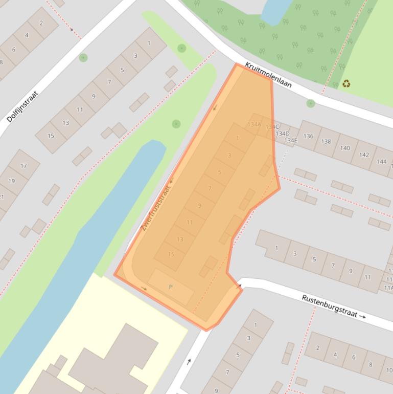 Kaart van postcodegebied 4337VN.